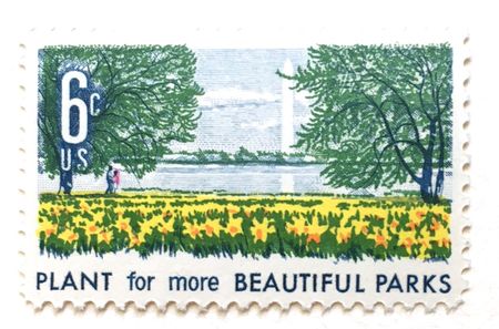 100 Vintage Park Stamps Vintage Washington DC Unused Postage for Mailing